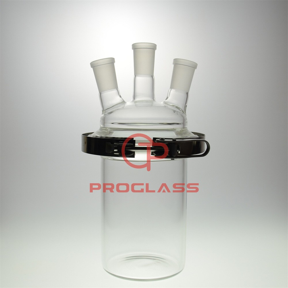 Lab Glass Cylinder Reactor 24/​40 Three Necks