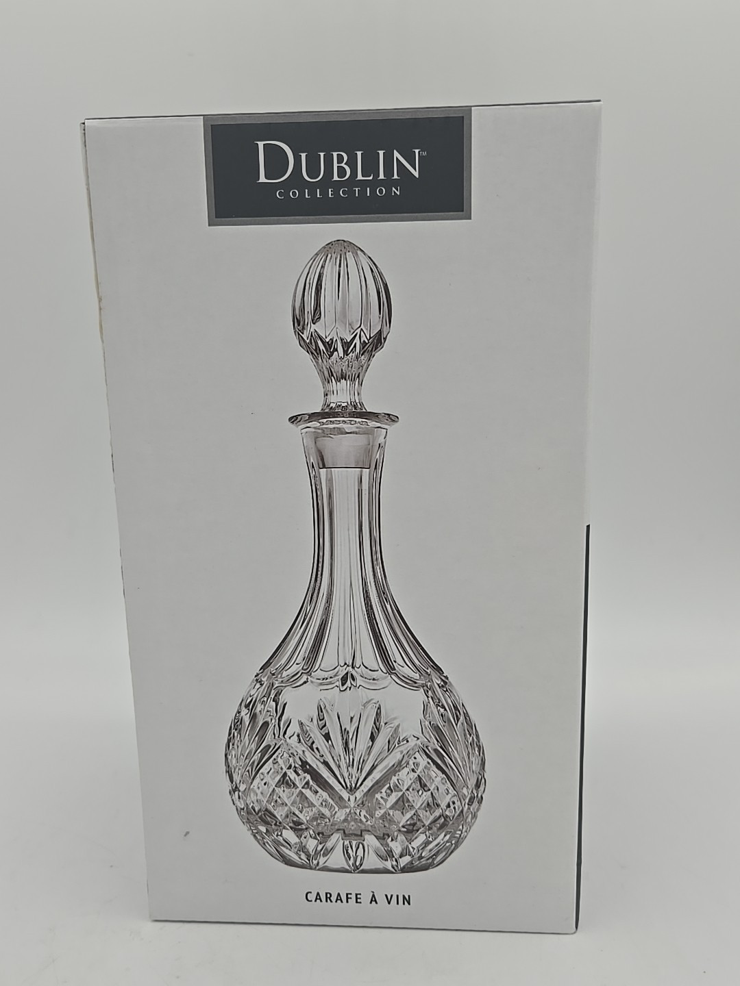 Godinger Shannon Dublin Crystal Wine Decanter 820ml/28 oz Brand New