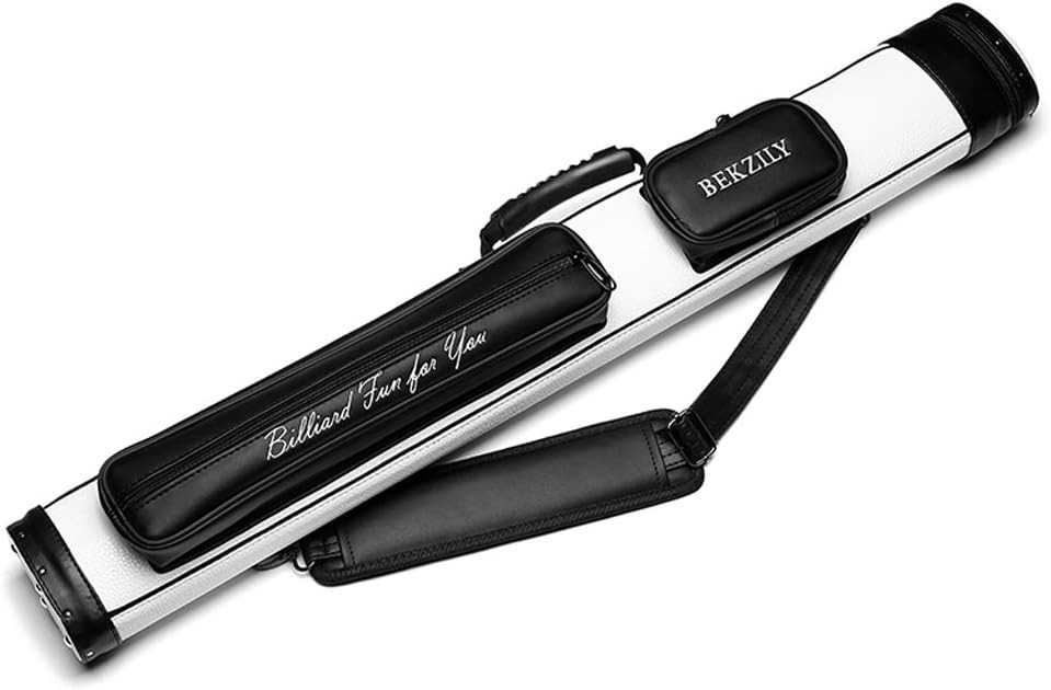 Portable 2x2 Billiards Cue Carrying Case - Scratch-Proof & Shockproof Design
