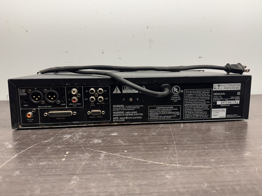 Denon COMPACT DISC/MP3 Player DN-C635 - O72