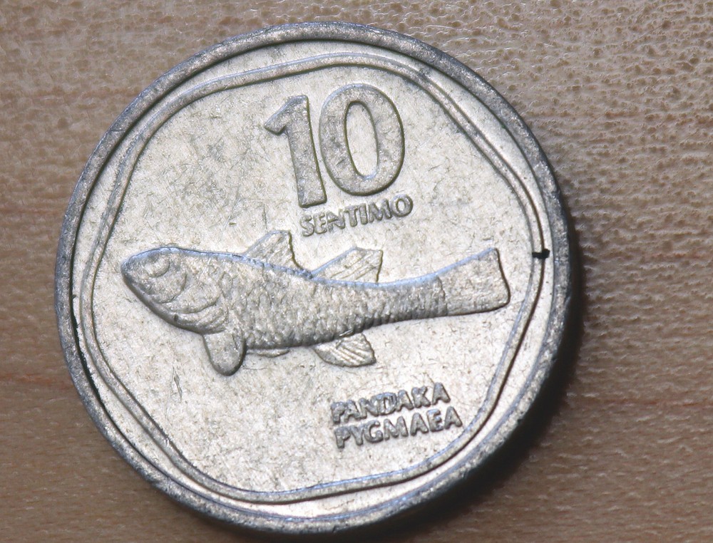 1992 Philippines 10 Sentimo Goby Fish