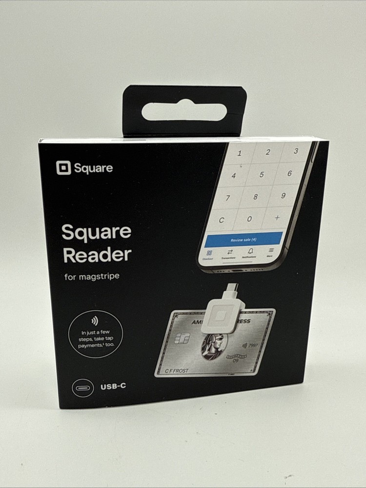 Square Reader for Magstripe USB-C – Mobile Credit Card Swipe Reader