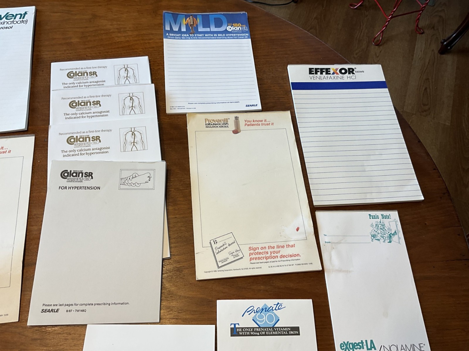 Drug Rep Notepads Pharmaceutical Collectible Circa 1960s