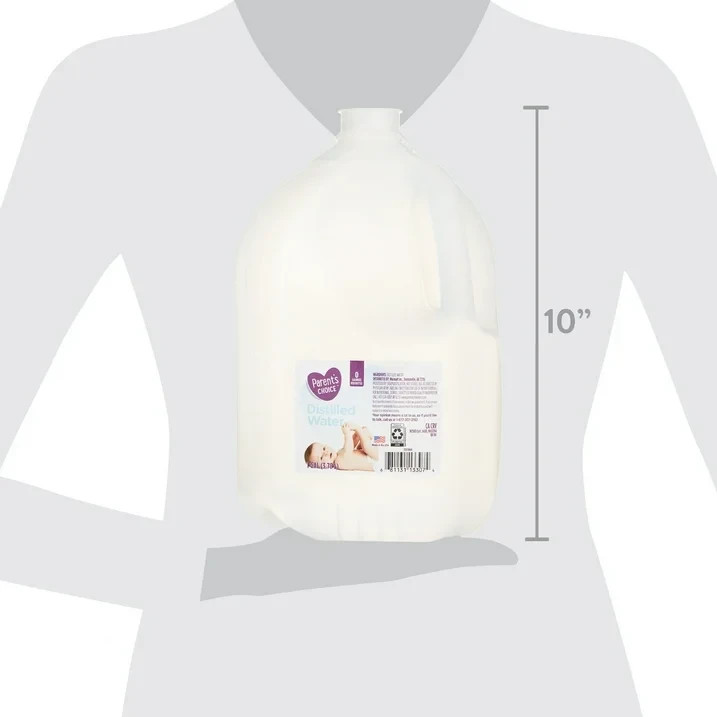 (4 Pack) Parent’s Choice Distilled Water, 1 Gallon