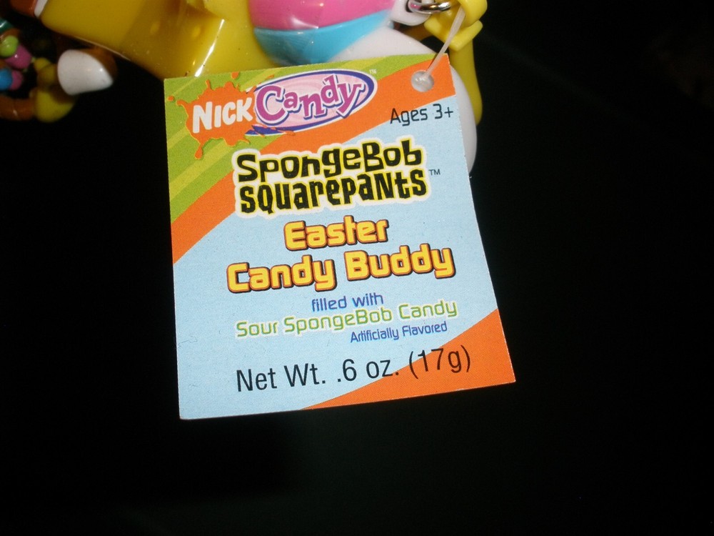2004 SpongeBob SquarePants Easter Candy Buddy Nickelodeon Candy Keychain Sealed