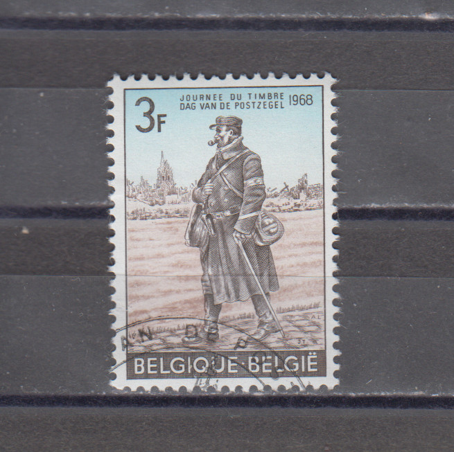 BELGIUM :  1968 - USED  - SCOTT # 699  MAILMAN