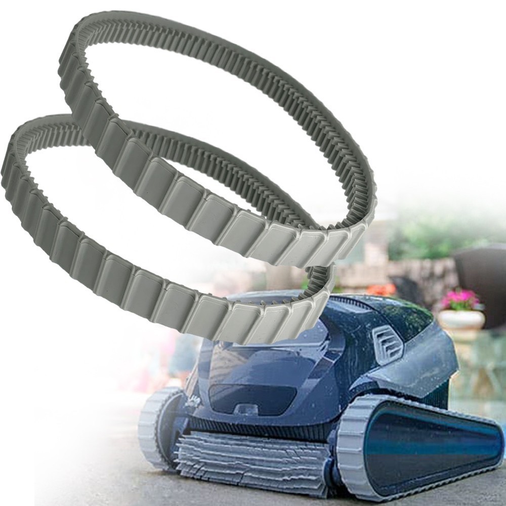 Compatible Replacement Tracks for Various Pool Cleaners Grey Rubber (2pcs)