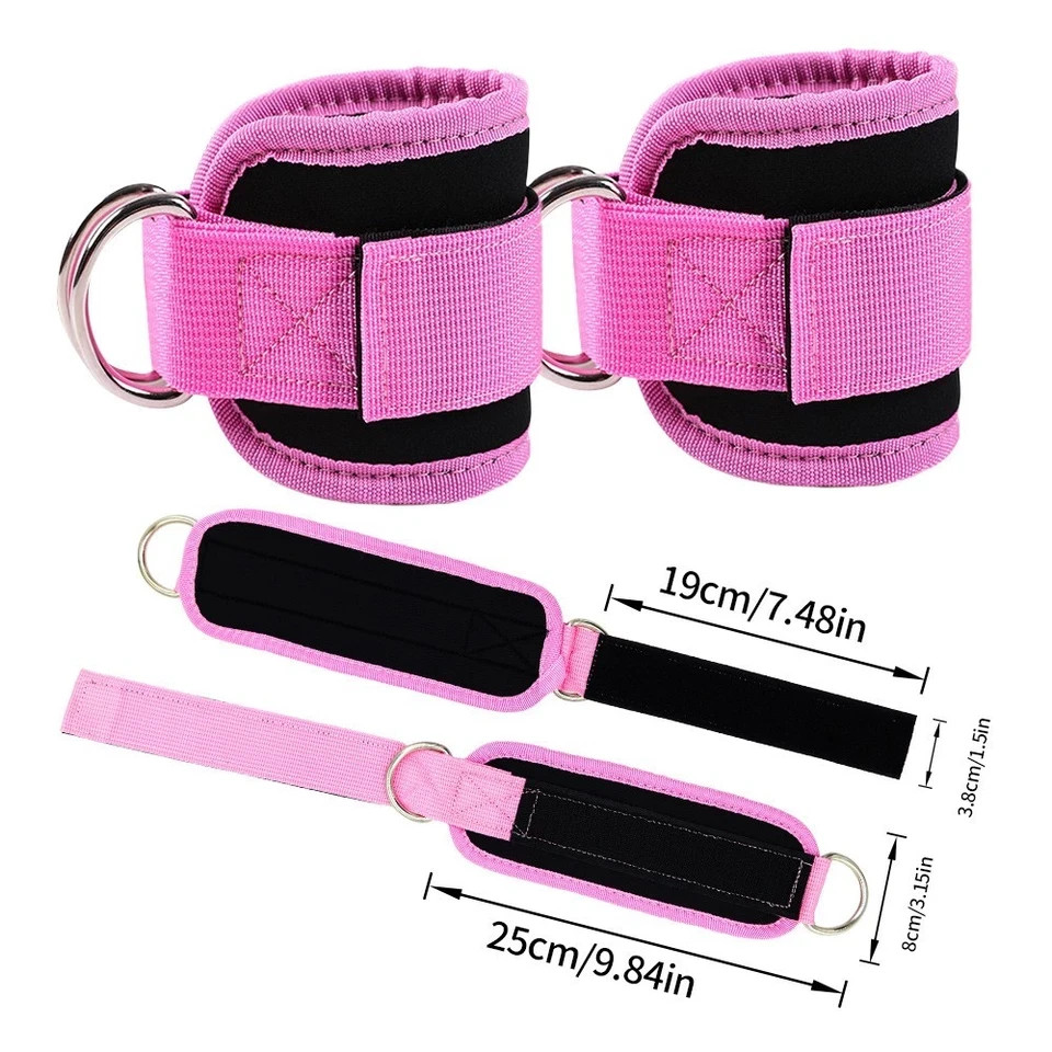 Ankle Straps for Cable Machine Glute Kickbacks | Comfort & Stability