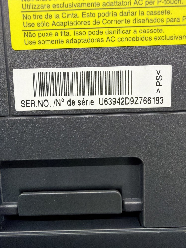 Brother P-Touch PT-D600 PC-Connectable Label Maker Hard Case Power USB Complete