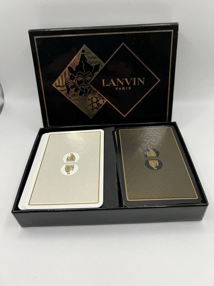 Lanvin Paris 2 Complete Playing Cards Set