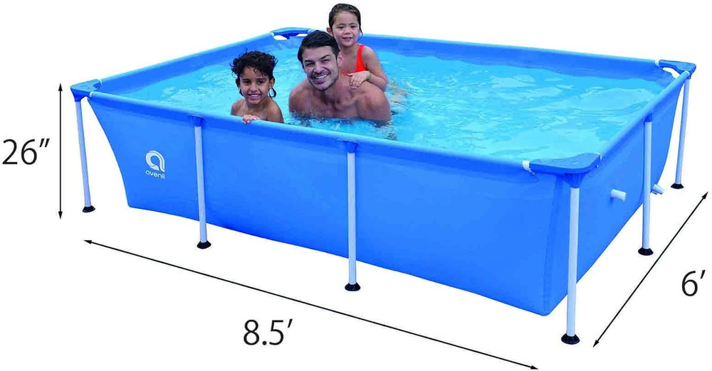 Sturdy 8.5ft x 6ft Steel Frame Pool for Endless Backyard Fun