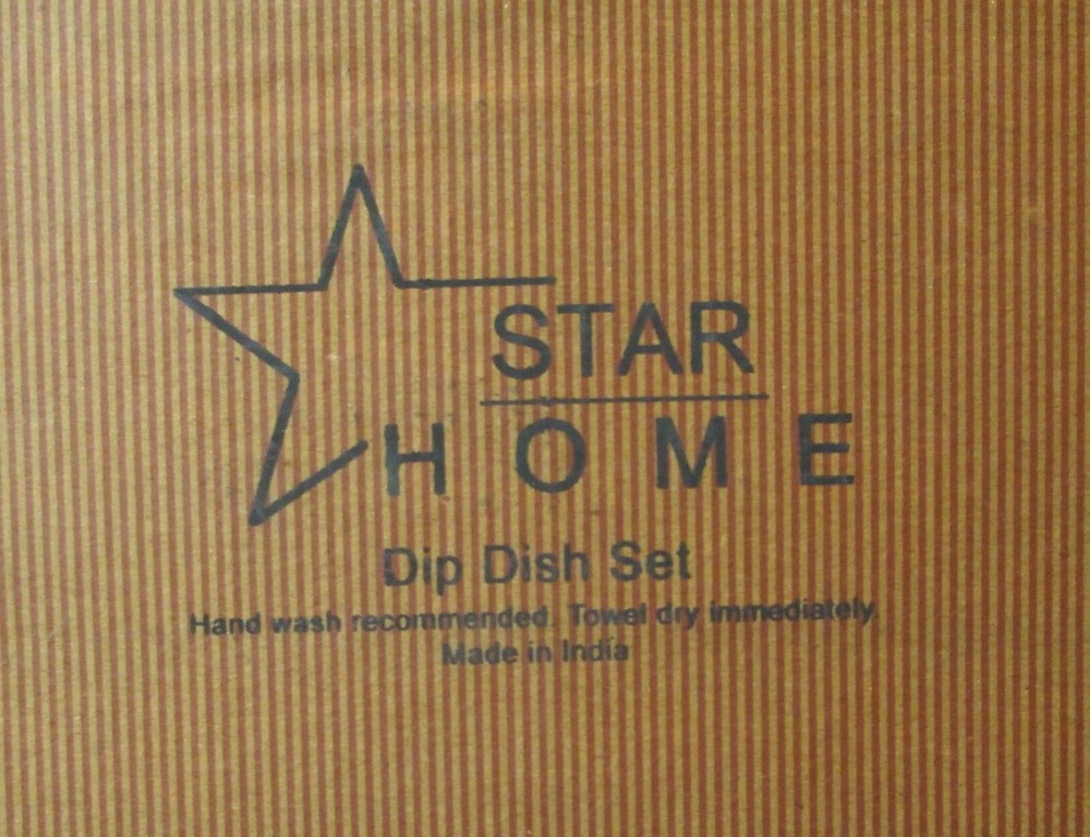 Star Home DIP Server Dish & Spreader Knife NIB Corn Shape Silver Tone Oval Dish