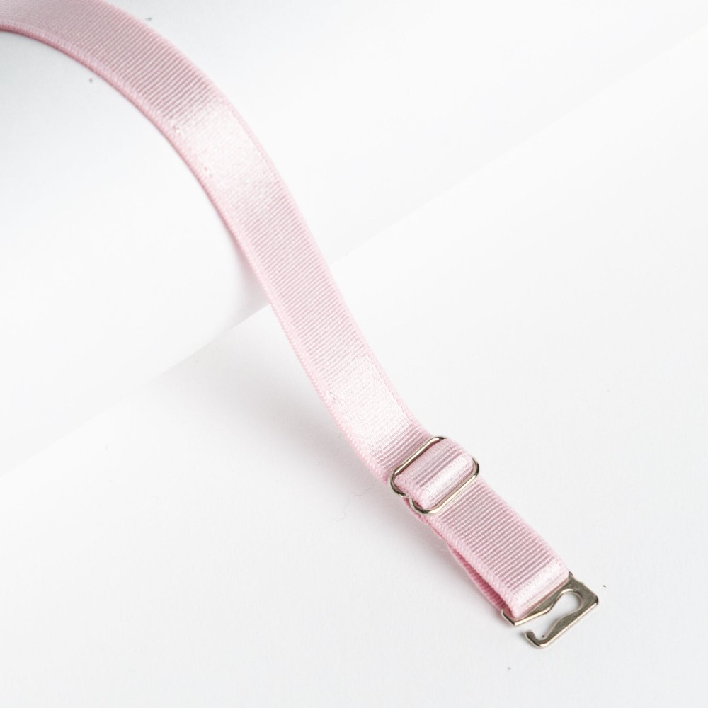 PINK REPLACEMENT BRA STRAPS - ADJUSTABLE - 1CM WIDE