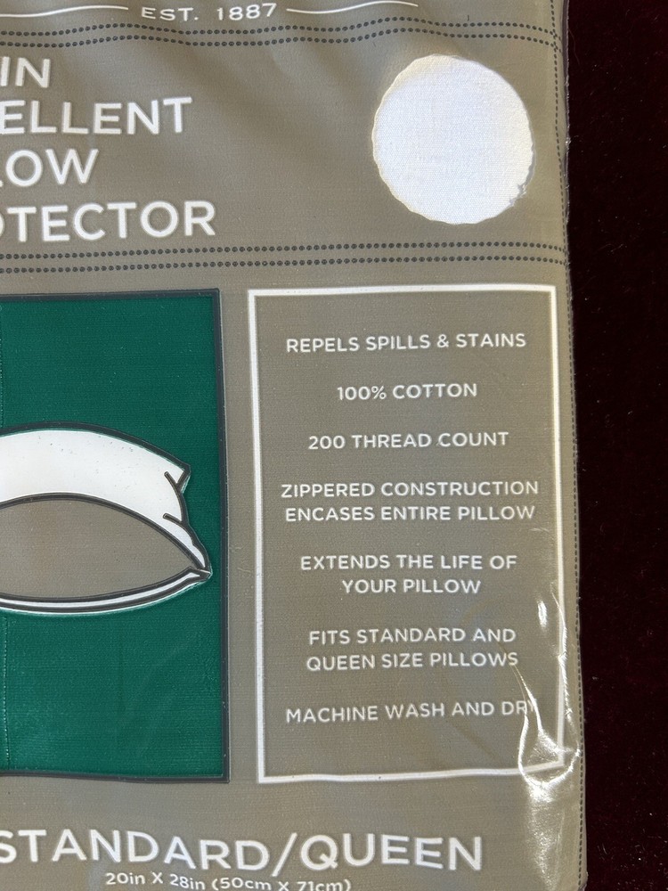 CANNON PILLOW PROTECTOR- Standard/QUEEN SIZE 200 THREAD COUNT