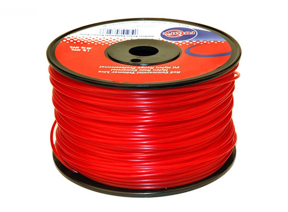 Weed Wacker String Trimmer Line .130 1Lb Spool Red Commercial