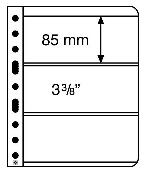 25 VARIO 3C Clear Pages For Banknotes /Stamps /Postcards /FDC Professional Pack