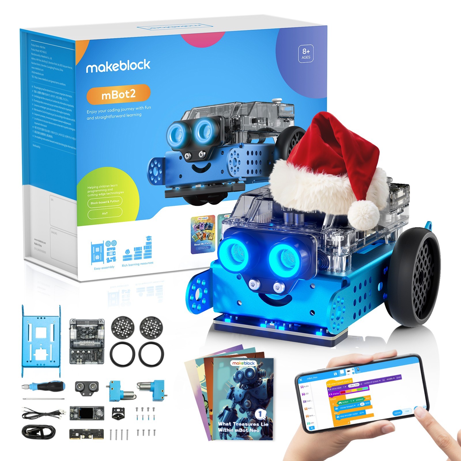 Makeblock mBot2 Coding Robot for Kids 8-12+, Scratch & Python, STEM Kit