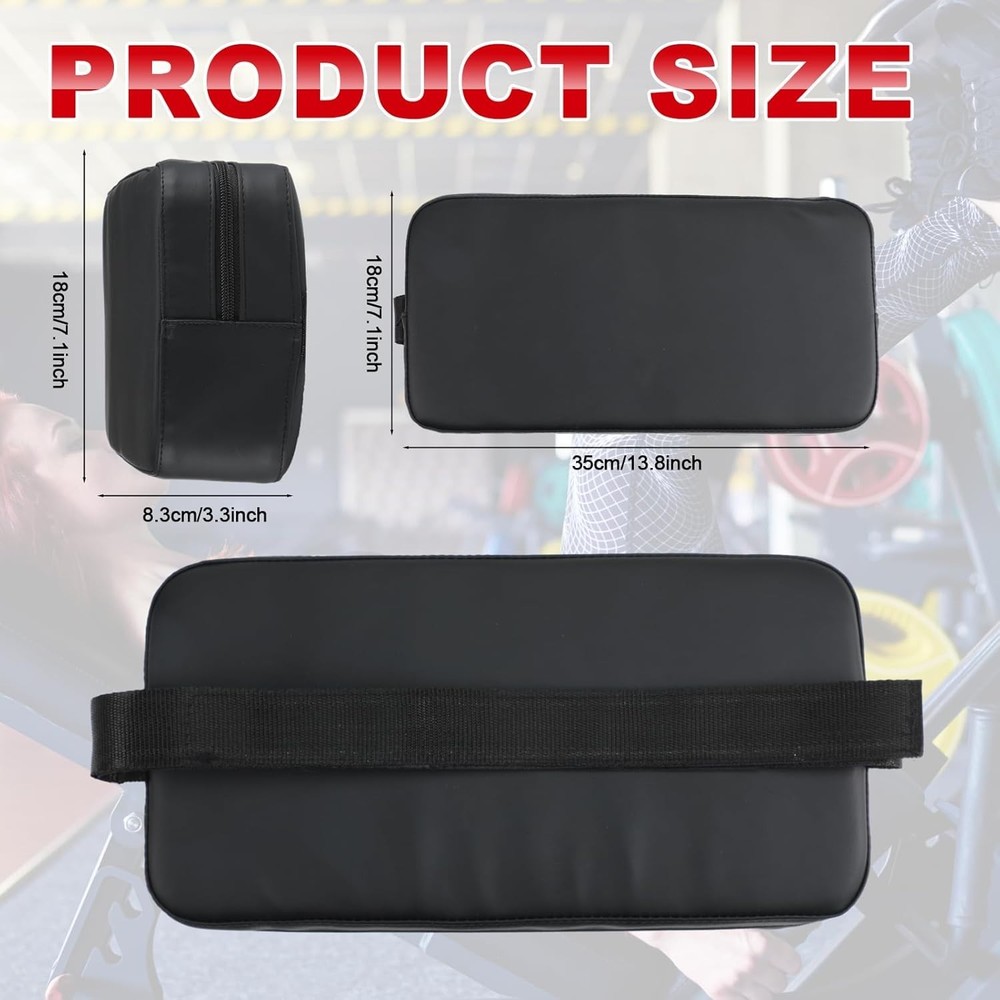 Compact PVC Leather Bench Press Pad - Enhanced Stability for Strength Training