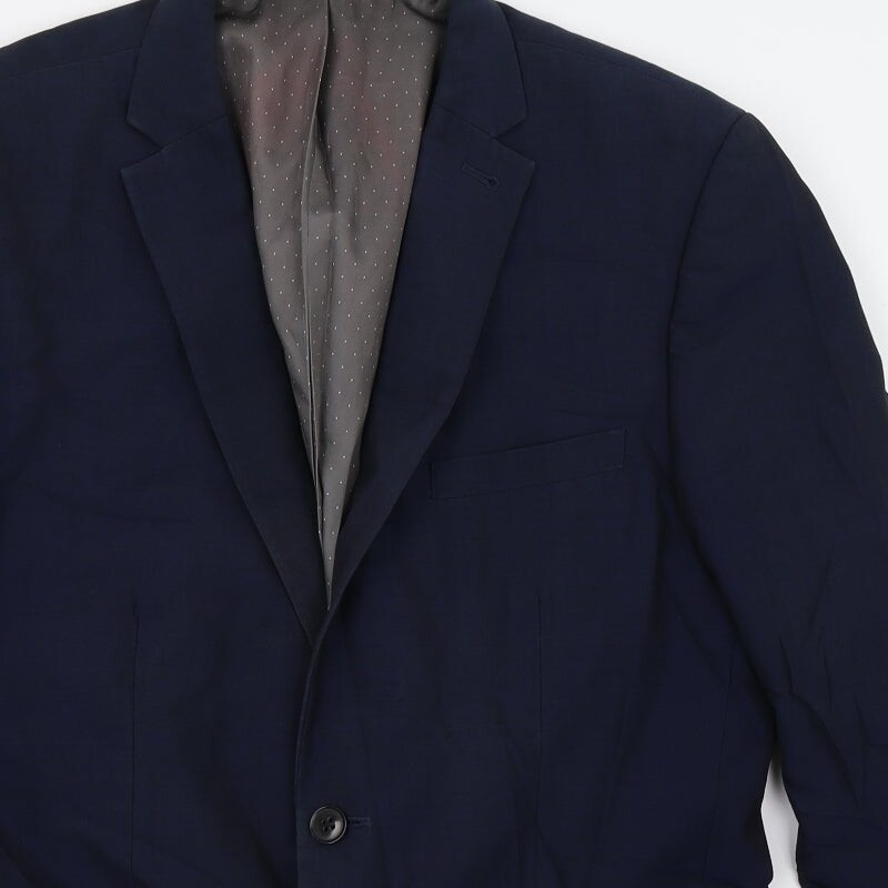 NEXT Mens Blue Wool Blend Suit Jacket Size 40