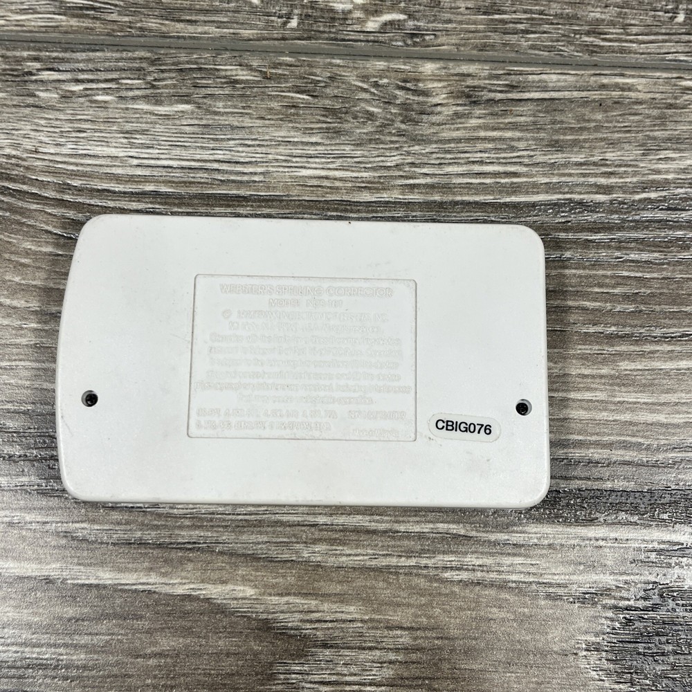 Franklin Webster's Spelling Corrector NCS-101 Vintage 1994