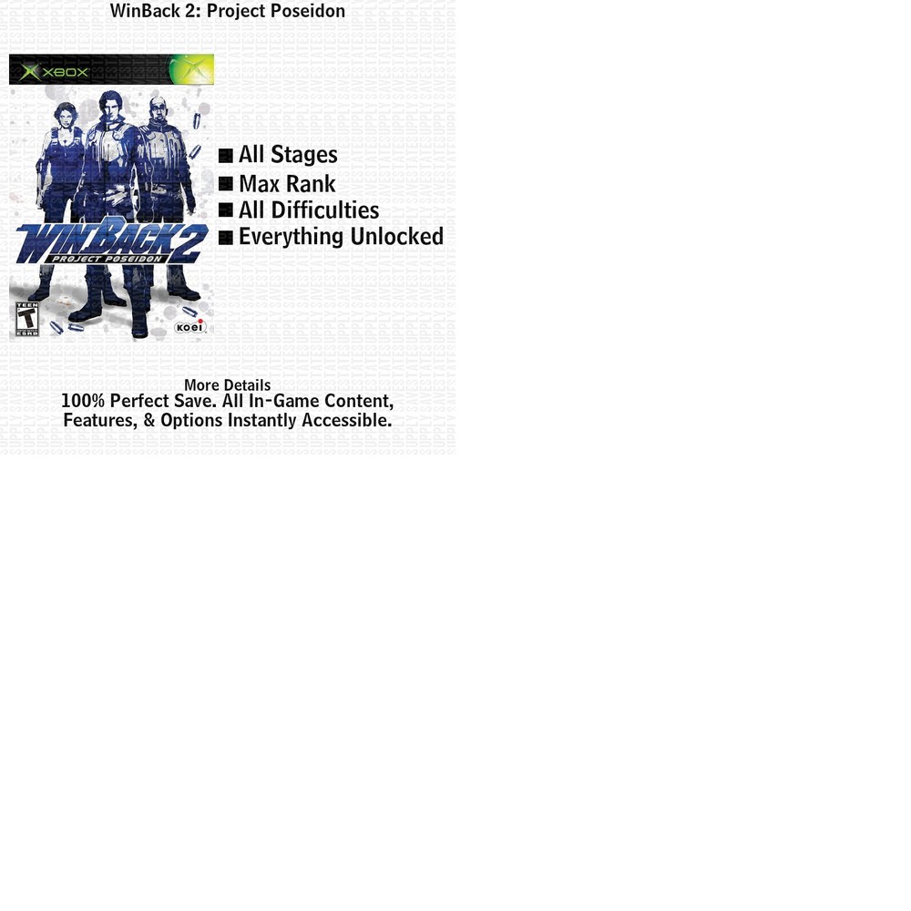 Phantom Dust XBOX USB Save 100% Unlocked