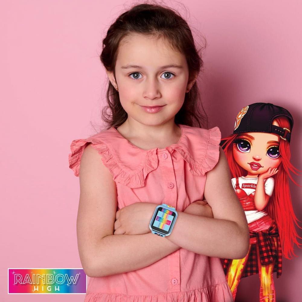 Rainbow High Kids Smartwatch – Interactive Touchscreen with 10 Clock Faces, Step