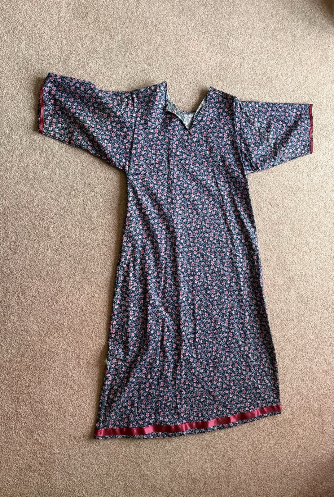 2 Native American Traditional Calico Dresses Youth L -Adult S. See Photos