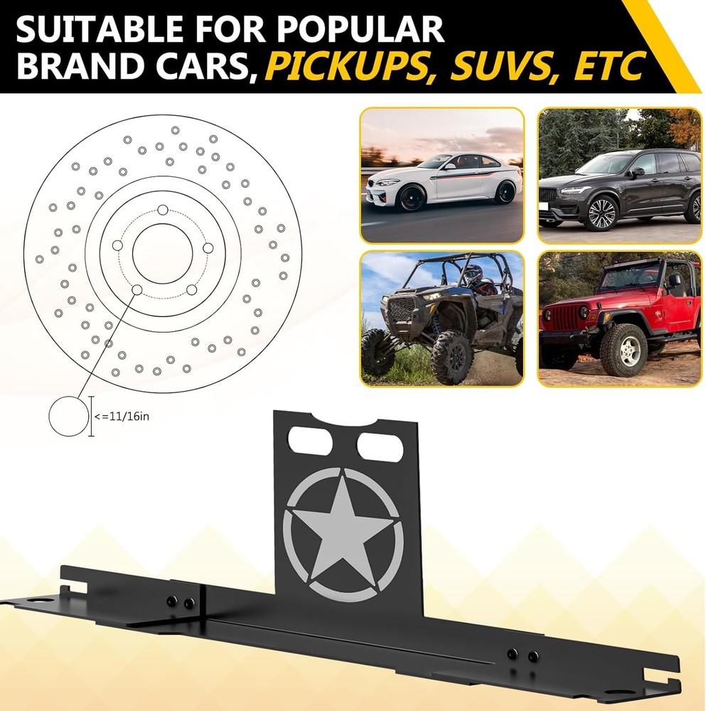 Heavy-Duty Toe Alignment Plate Tool – No Caliper Removal Needed, Includes