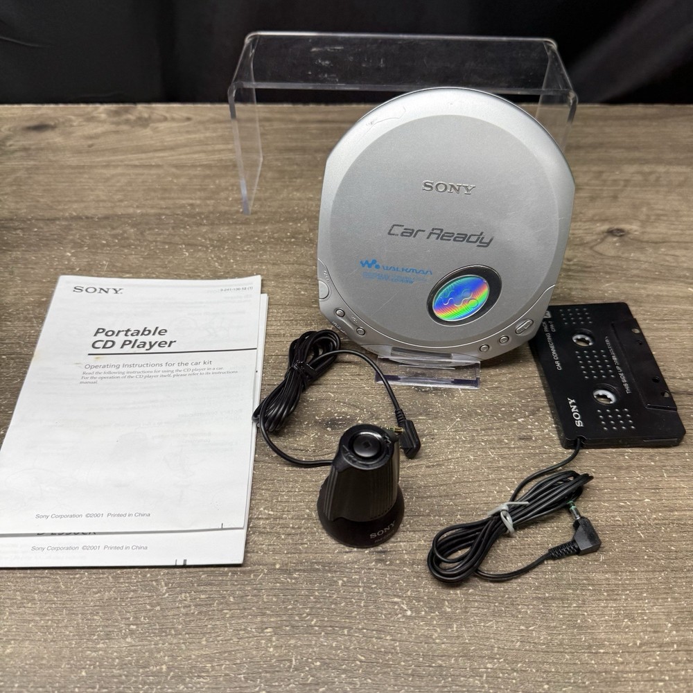 Sony Walkman D-E356CK Car Ready Portable CD Player ESP Max Silver