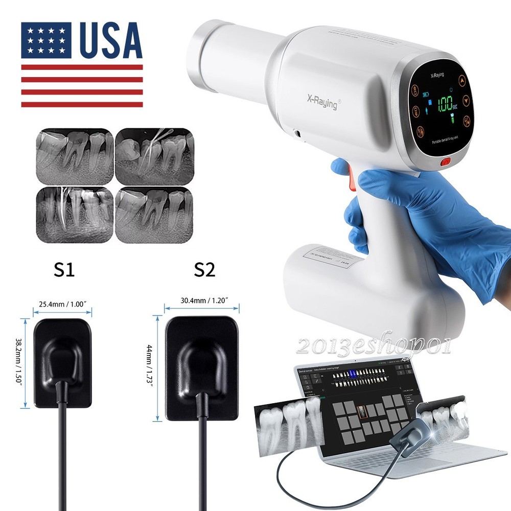 Portable Dental Mobile Digital X Ray Machine High Frequency+Non Shield/Sensor