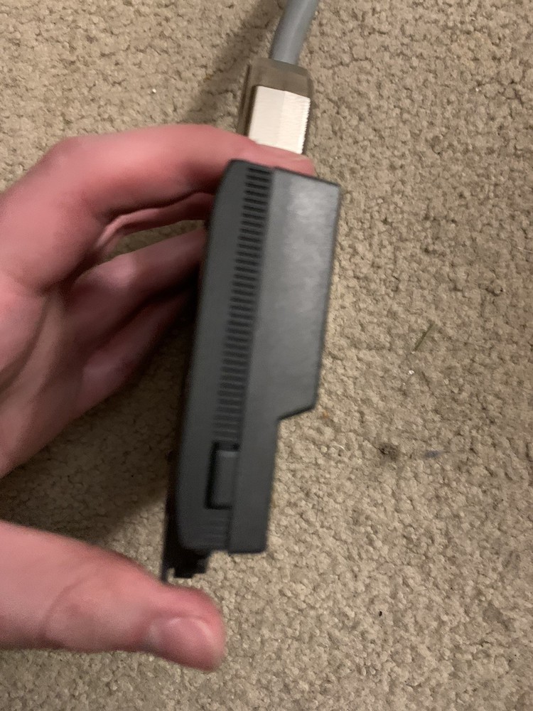 ATARI HPC-101 Portfolio Parallel Interface Serial Port Interface Grey Pink