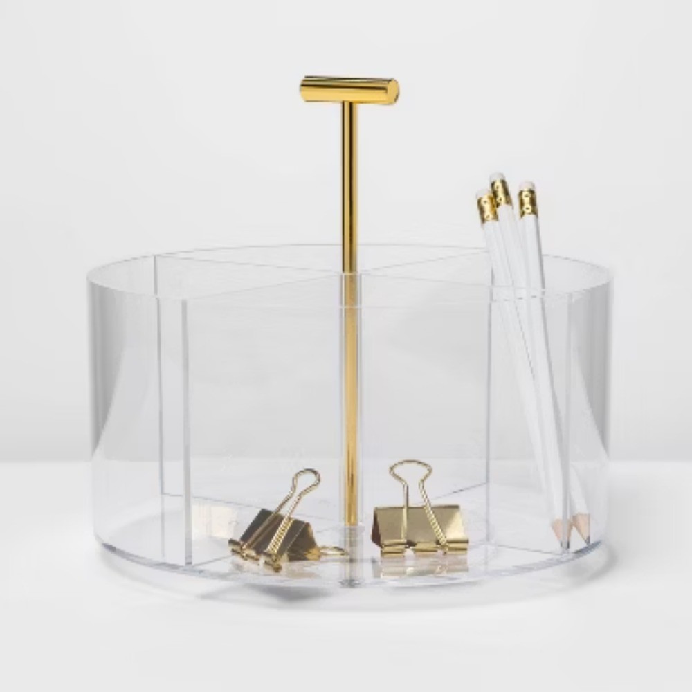 Acrylic Round Desktop Organizer - Threshold™