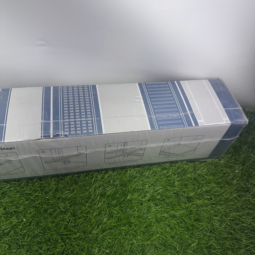 Neodrain 36" Rectangular Linear Shower Drain w/Brick Pattern Brushed Stainless