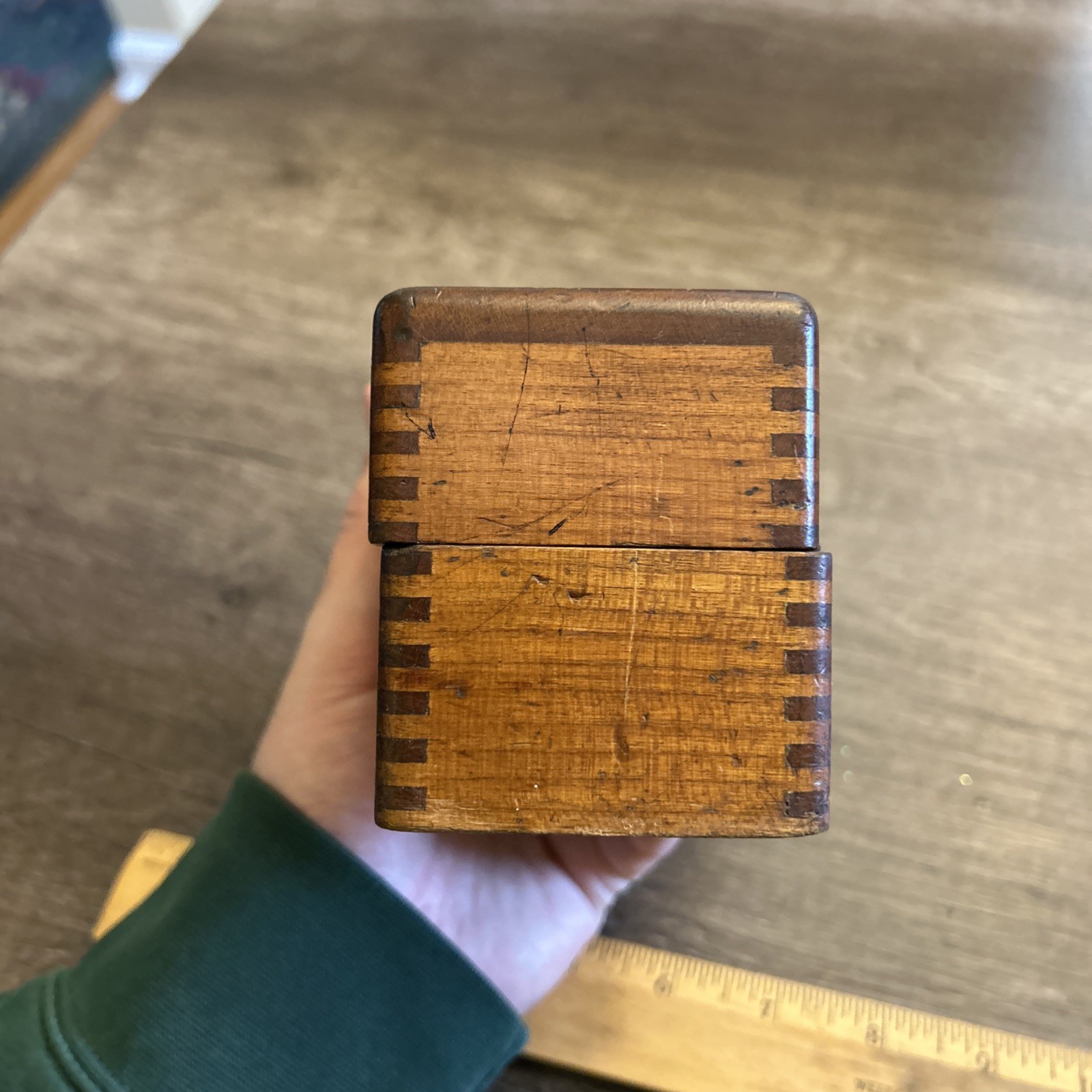 Vintage Brown & Sharpe Bench Micrometer with Wooden Box