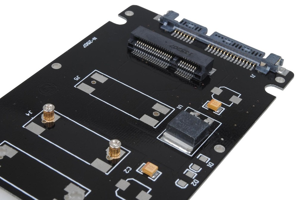 Converter Adapter With Mounting Screws Support mSATA SSD to 2.5" SATA interface