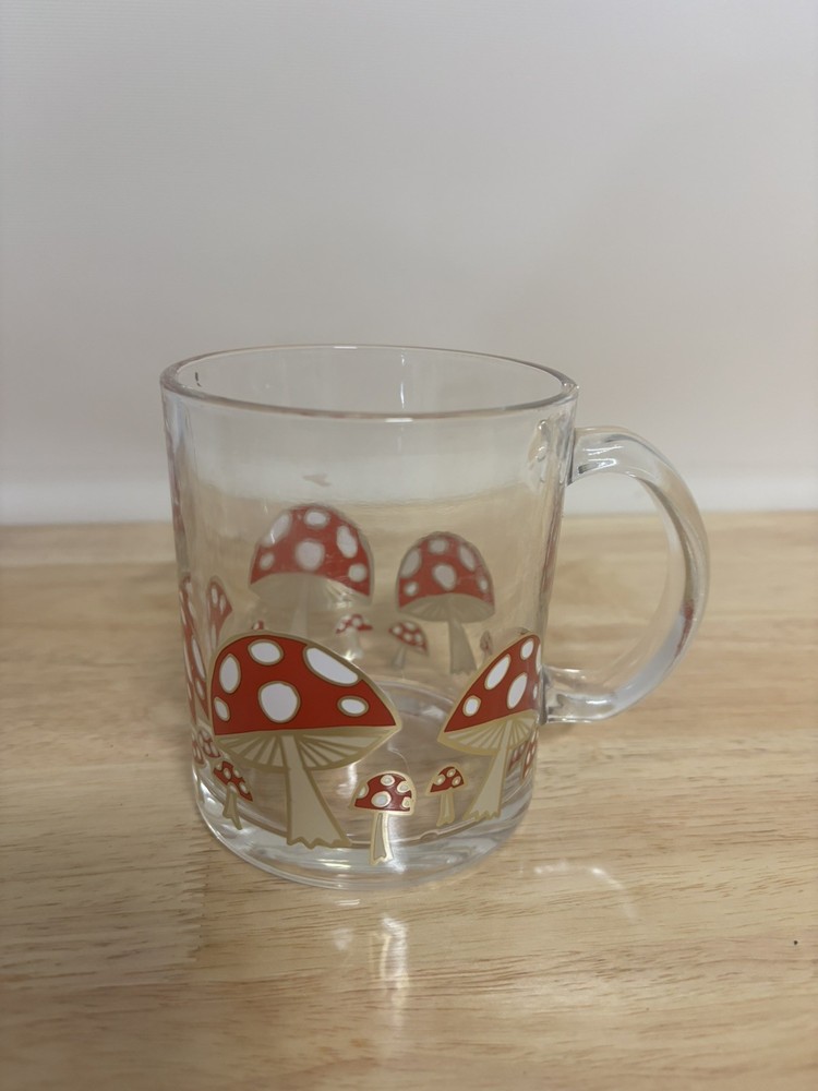 Glass Coffee Mushroom  Mug