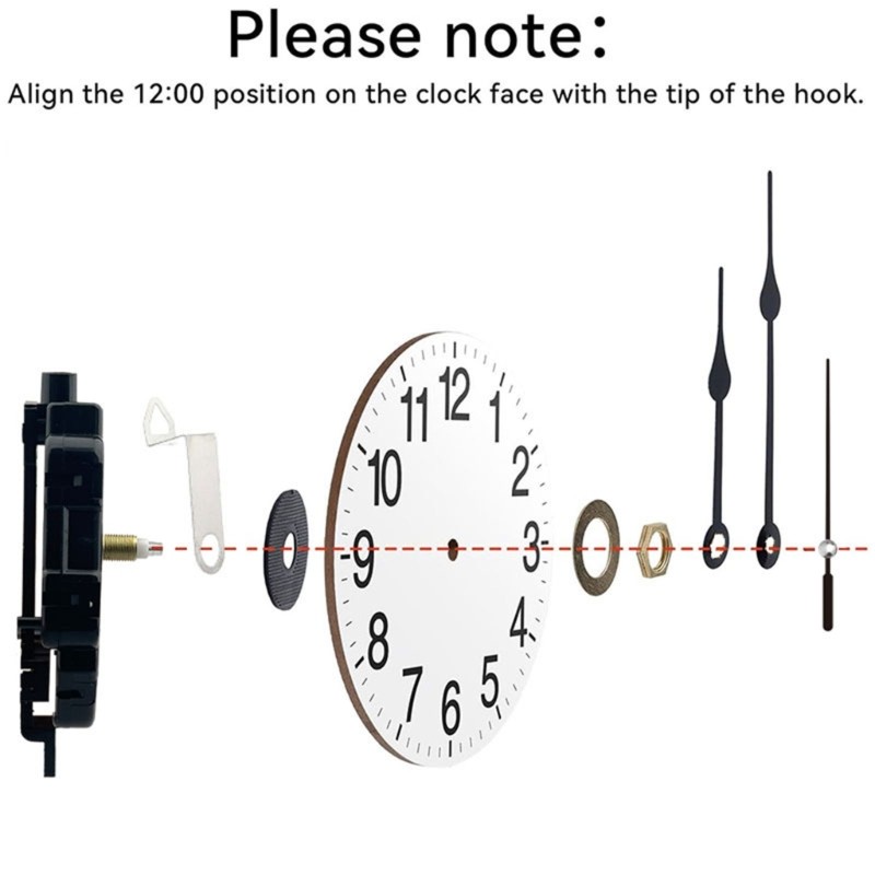 2 Pack Pendulum Clock Movement with Hands for Hobbyists with Quartzs Technology