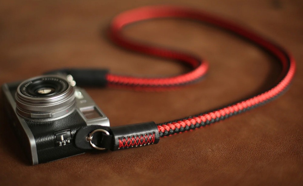 Windmup 12 mm Rope Camera Strap — Red/Black