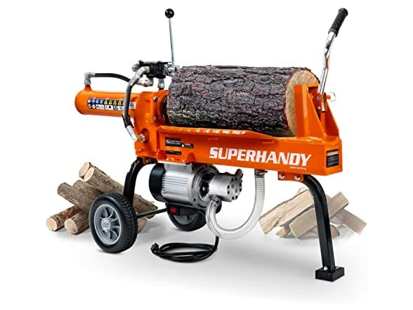 Log Splitter Portable Electric 14 Ton Rapid Auto Return Hydraulic Ram System