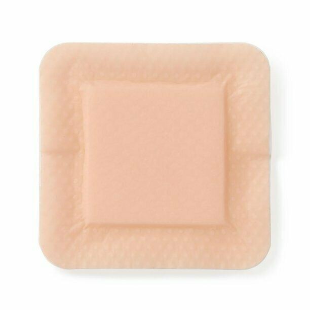 Optifoam Gentle EX Bordered Foam Dressing in Educational Packaging, 3" x 3"