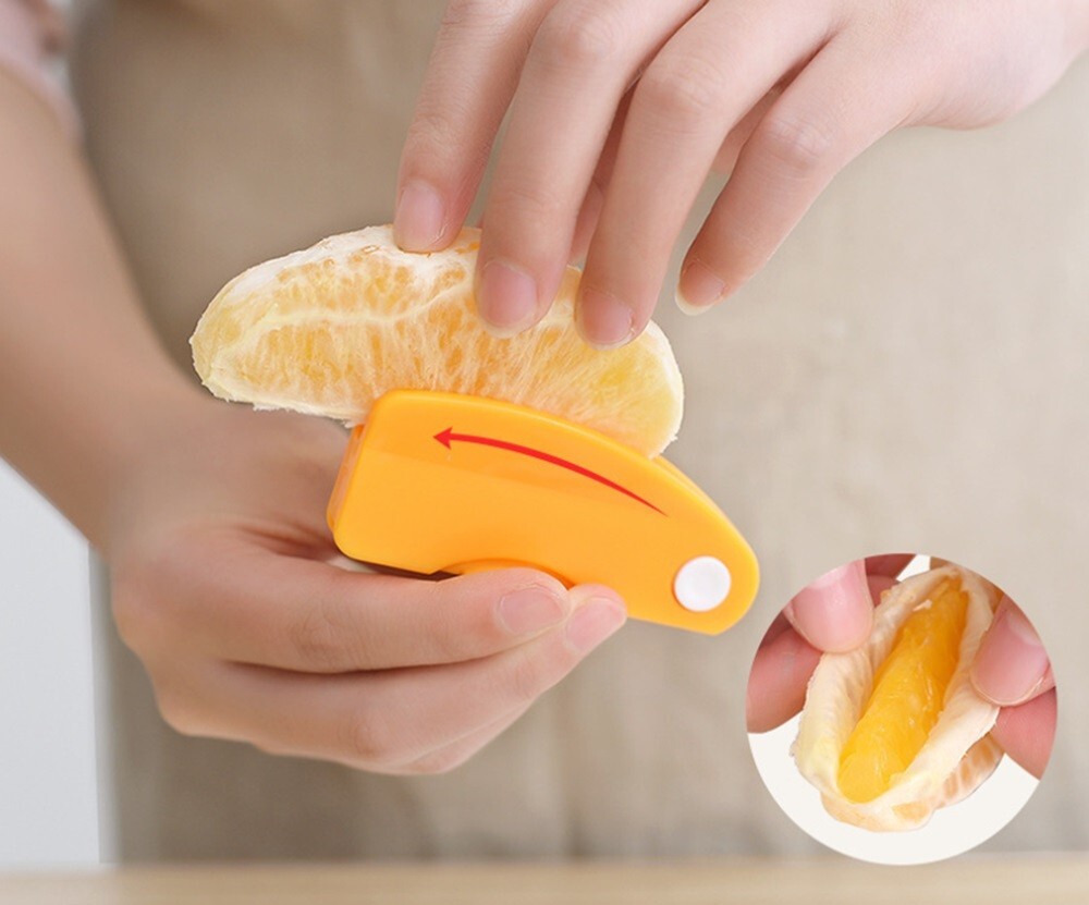 5-Pack Citrus Orange Peelers –Sharp Blade Easy Fruit Peeling Kitchen Gadget Tool