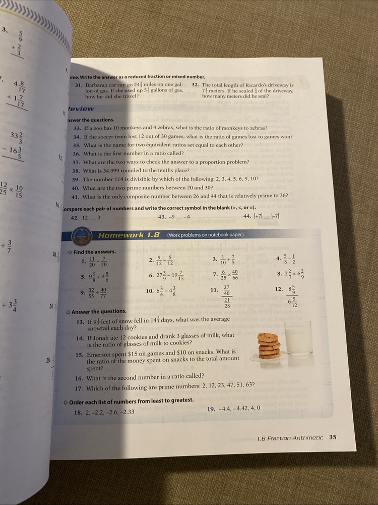 Abeka Pre-Algebra Work-text 8th grade 4th edition 319155