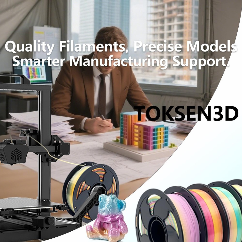 3D Printer PLA Filament Gradient Rainbow Translucent Sky, 1.75mm PLA Filament Hi