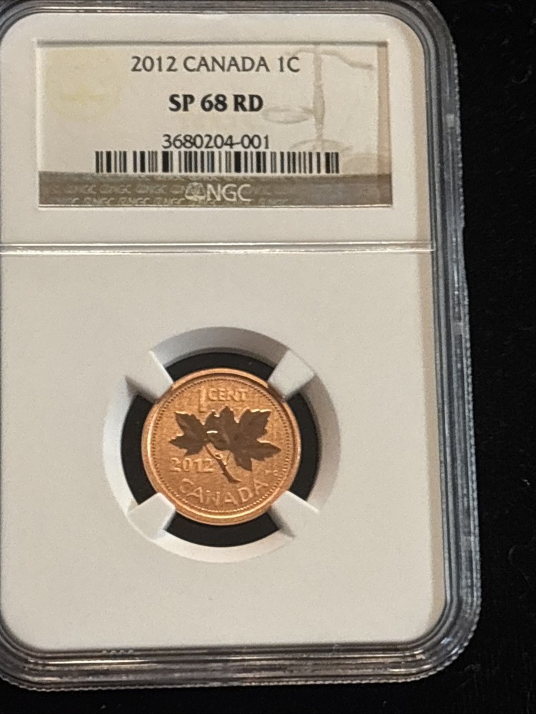 2012 Canada Penny Ngc Sp68 Red 1C