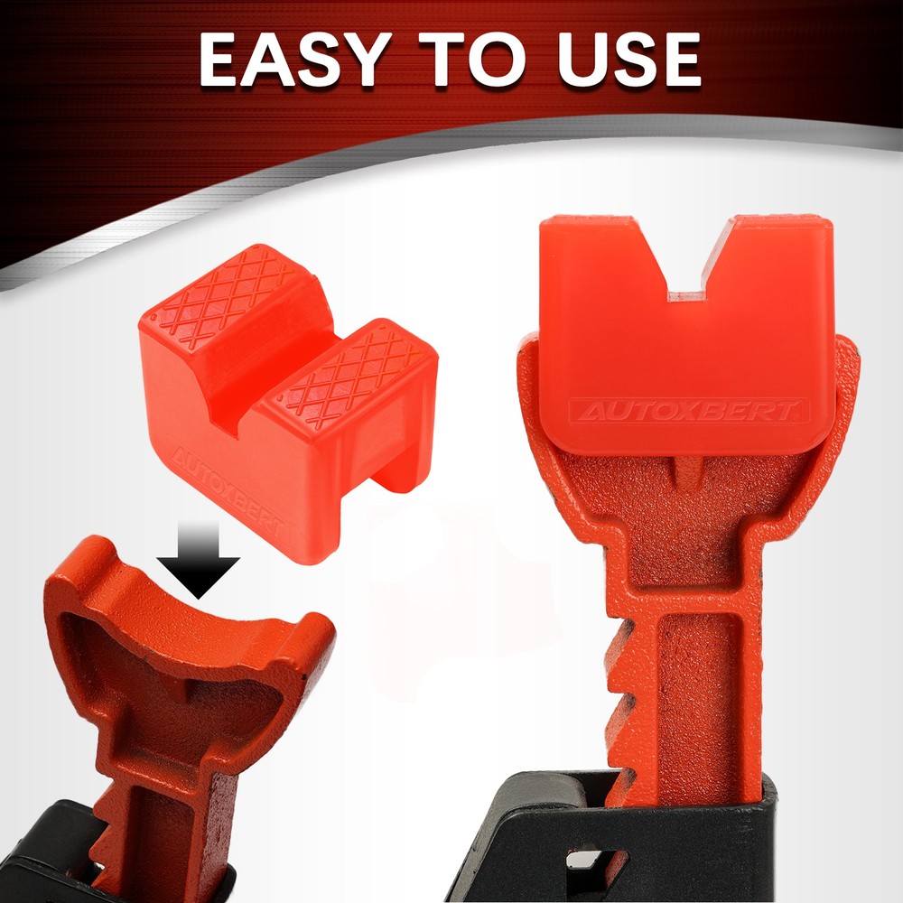 2xCar Axle Jack Pad Lifting Stand Pad Adapter Frame Rail Protector Polyethylene