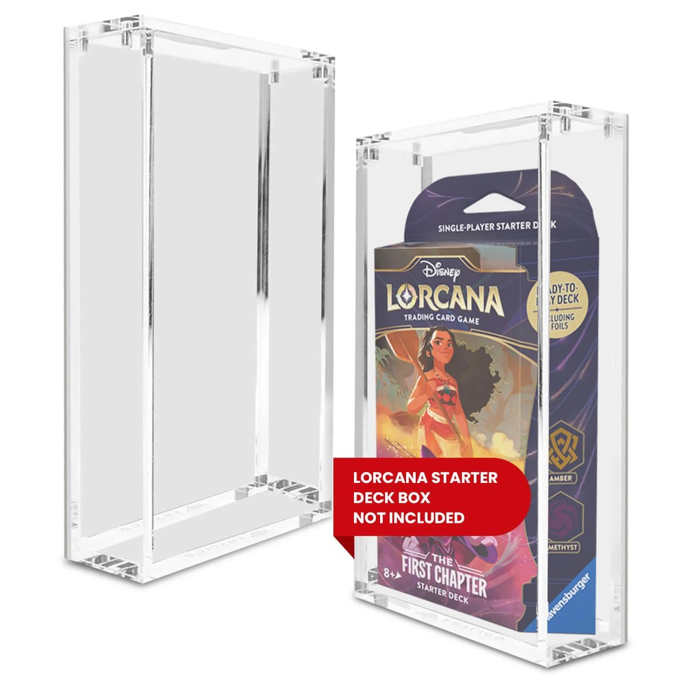 1x Acrylic Display Case for Lorcana Starter Deck Protective Box
