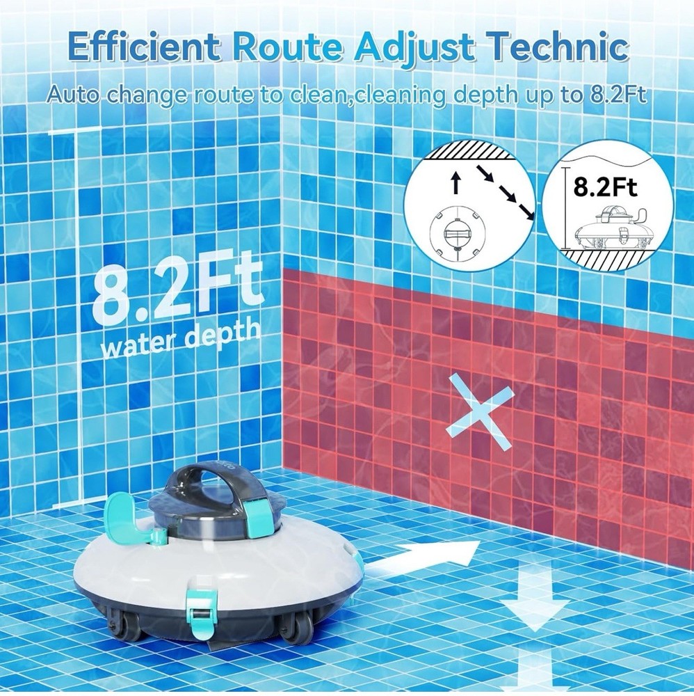 Lydsto Robotic Pool Cleaner P1 Mini For Flat Bottom Pools - YM-P1MINI-01
