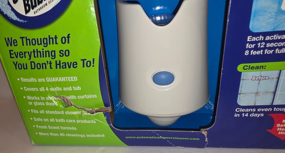 Scrubbing Bubbles AUTOMATIC BATHROOM SHOWER CLEANER Kit w/ 2 Cleaning Solutions