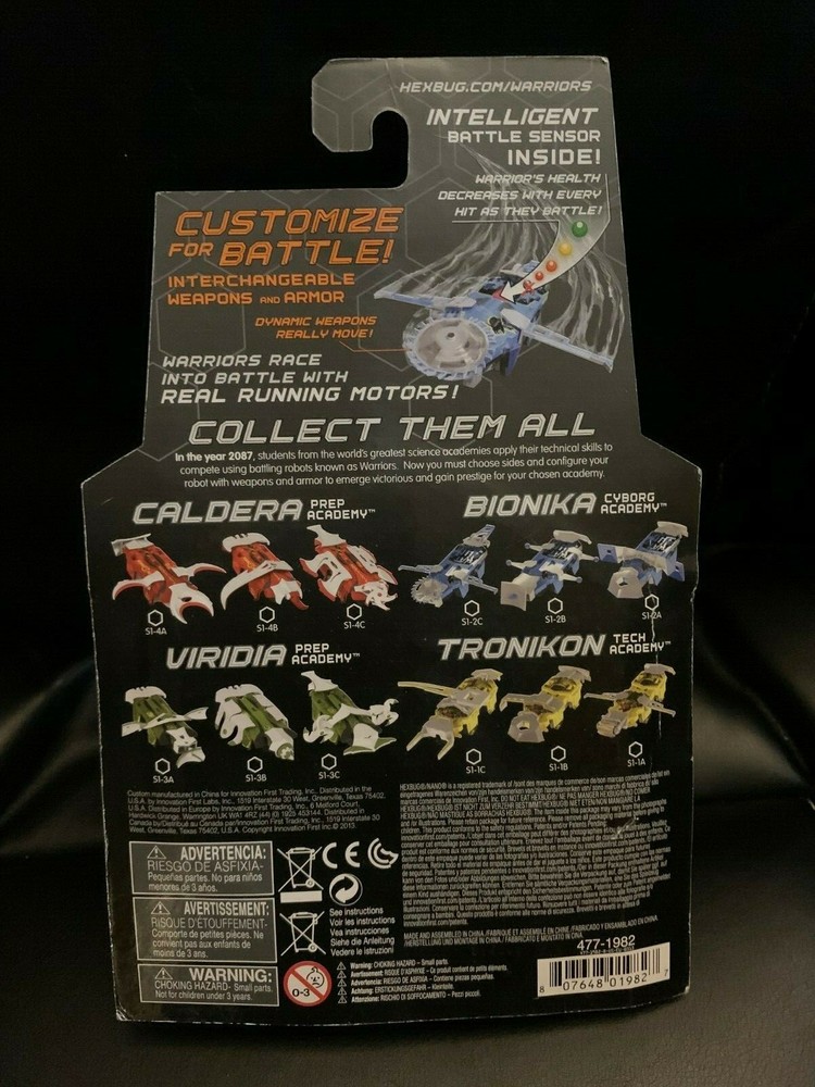 Hexbug Warriors Battling Robots Bionika S1-2A New