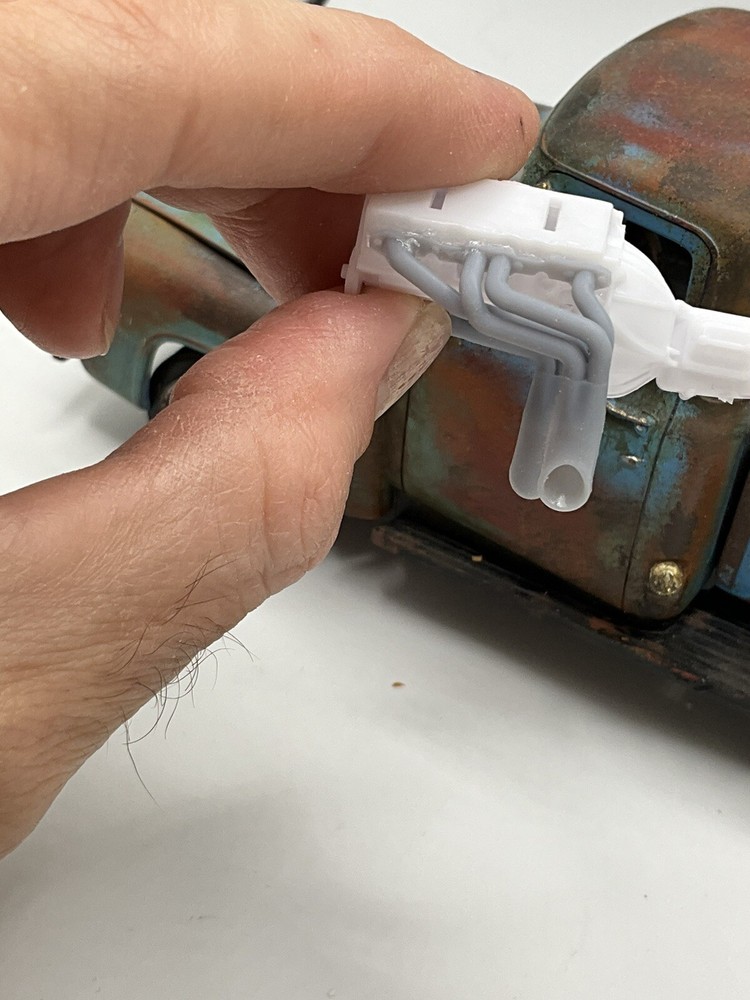 1/25 Straight Down Gasser Headers 3d Printed